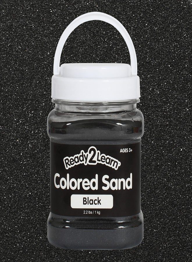 Ready 2 Learn Colored Sand | Black | 2.2 lbs | Play Sand for Kids | Perfect for Arts and Crafts, Sensory Bins, Wedding Decorations and Vase Filler - Image 1